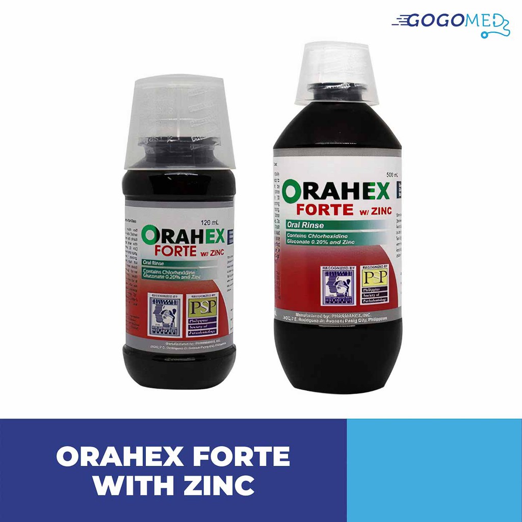 Orahex Forte with Zinc Dental Oral Rinse Mouthwash (with Chlorhexidine