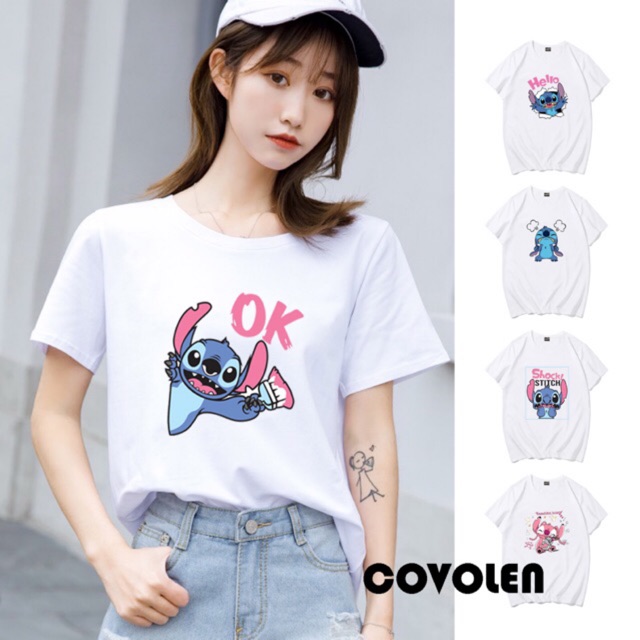 STITCH fashion tshirt for women tees | Shopee Philippines