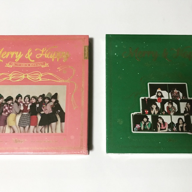 Onhand Twice Merry And Happy Heart Shaker Repackaged Album Shopee Philippines