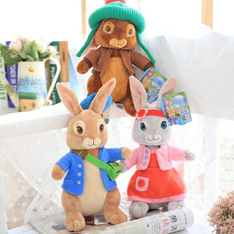 Fun Kids Gift Peter Rabbit Bunny Blue Jacket Soft Toy NEW 
