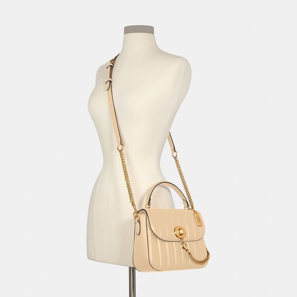 AUTHENTIC COACH X JENNIFER LOPEZ MARLIE TOP HANDLE SATCHEL WITH LINEAR