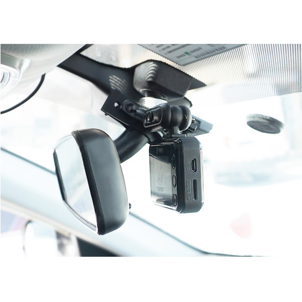 Black Dancal Car Rearview Mirror DV Camera Holder Auto Driving Video Recorder Bracket Dash Cam Mirror Mount Holder 