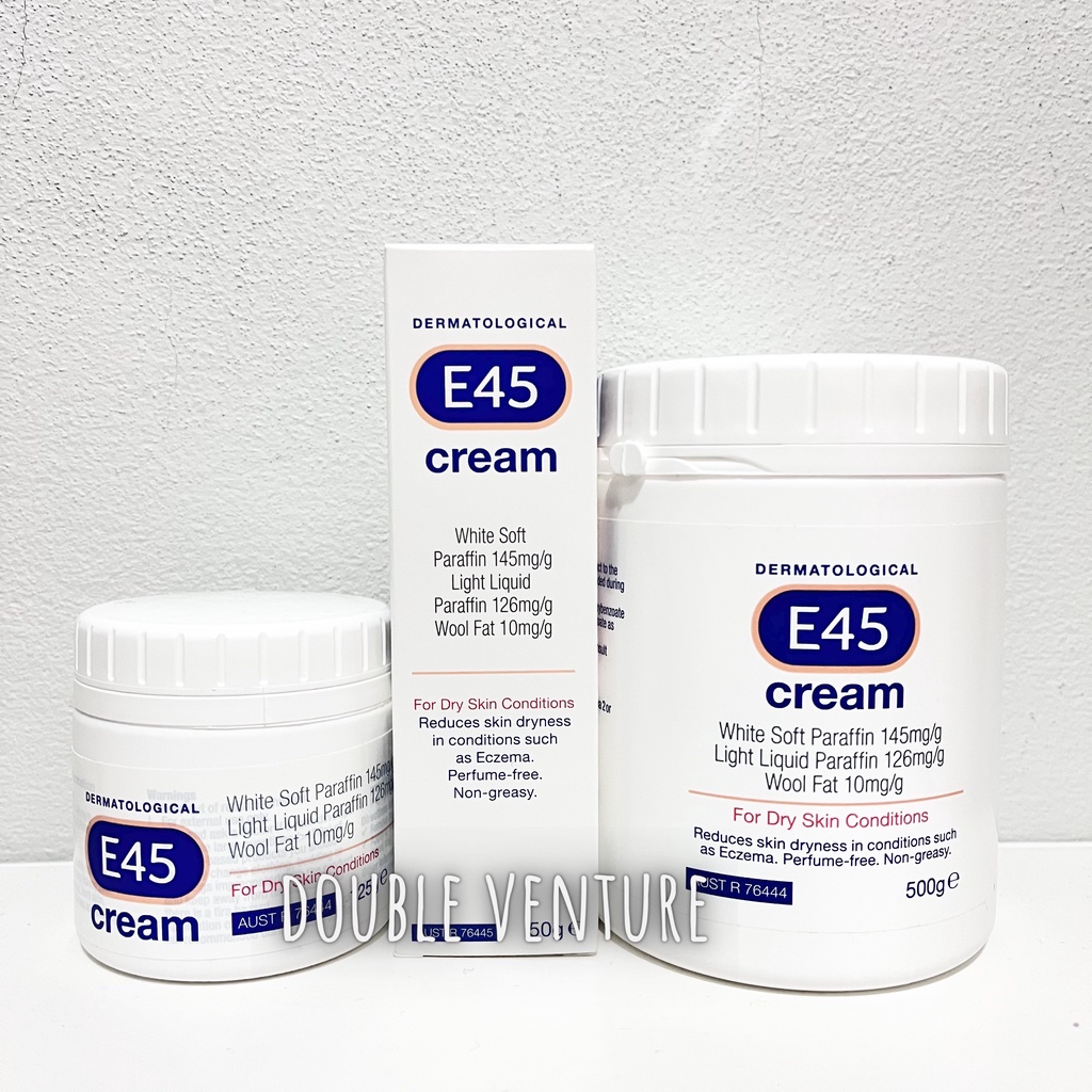 E45 Moisturising Cream for Dry Skin and Eczema 50g / 125g / 500g