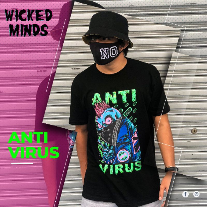 Wicked Minds Local Shirt Brand Stop Covid 19 Shirt Streetwear Shopee Philippines