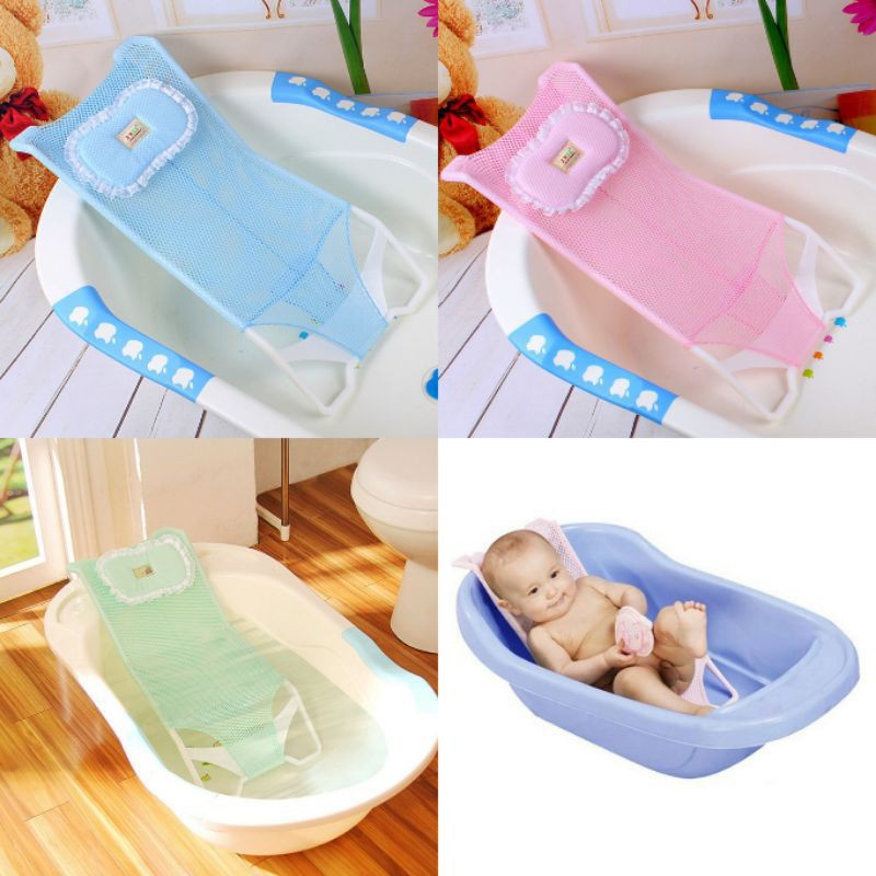 Newborn Baby Bath Seat Support Net Anti Slip Safety Comfortable Bathtub net | Infant bathing seat | 