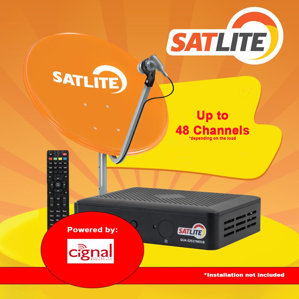 SATLITE Prepaid Kit Satellite TV Powered by Cignal with *FREE LOAD