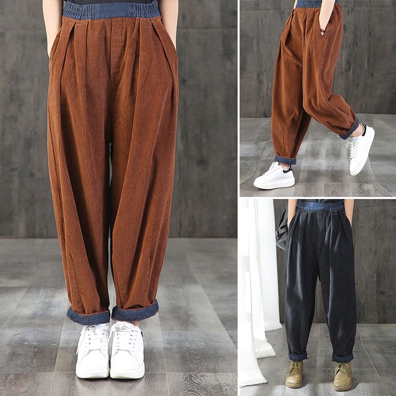 corduroy baggy joggers