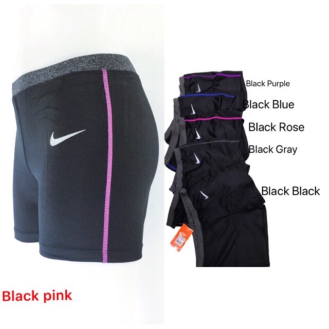 womens black nike cycling shorts