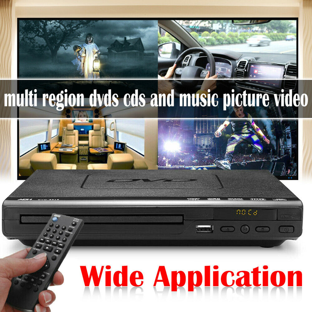 DVD Player Compact Multi Region ADH CD VCD Music Video USB Remote UK Adapter （EU Plug） | Shopee Philippines