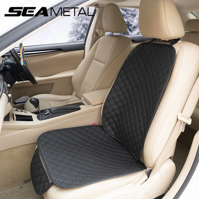 Leather Car Seat Cover Universal Full Set Cushion Chair Protector Front