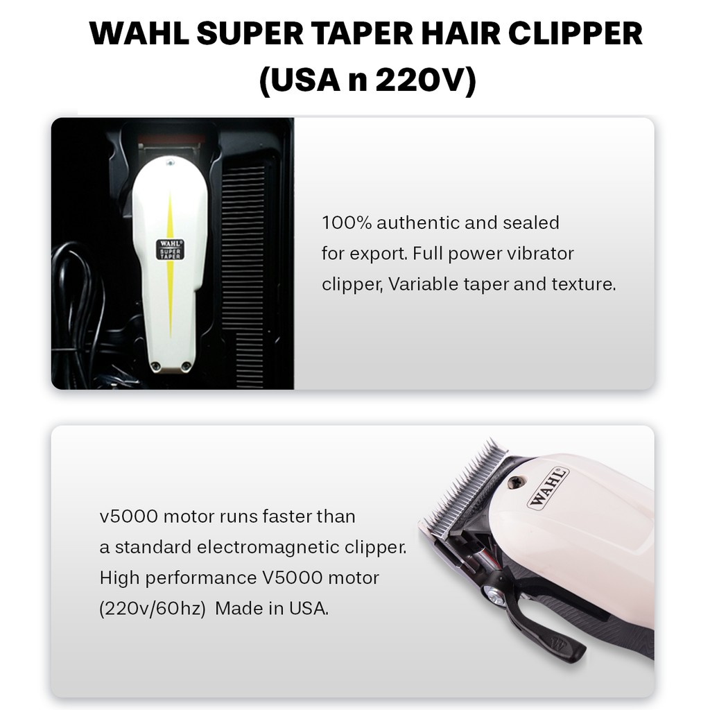 wahl 220v hair clippers