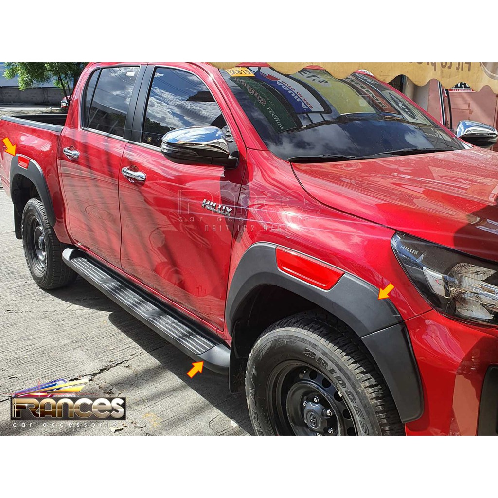 Hilux Revo G / Conquest 2016-2023 Slim Fender Flare Thailand Made Matte ...