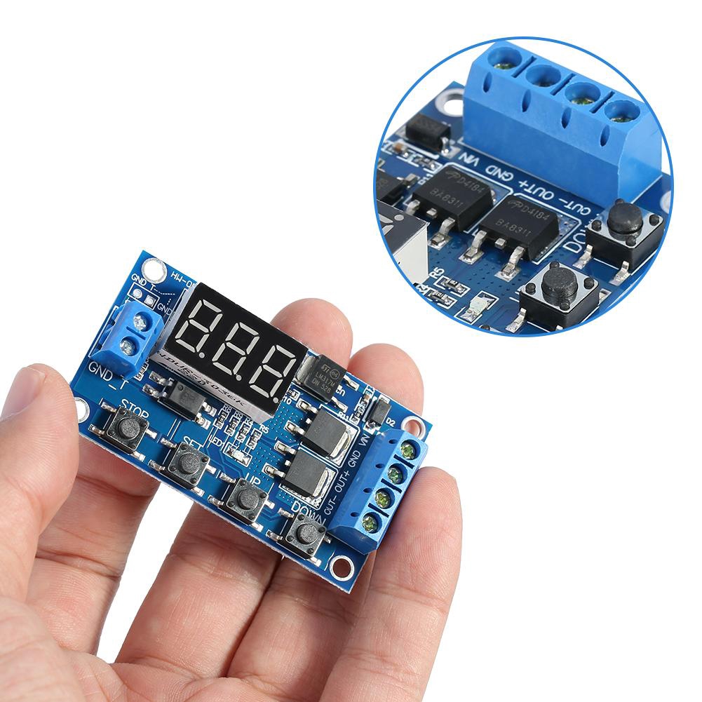 High Power 30A Trigger Control Delay Timer Switch Turn ON//Off Time Relay Module
