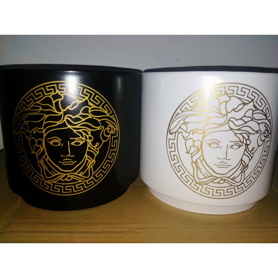 versace printed pots for plants (6.5x5.5 inches) 60pesos each only