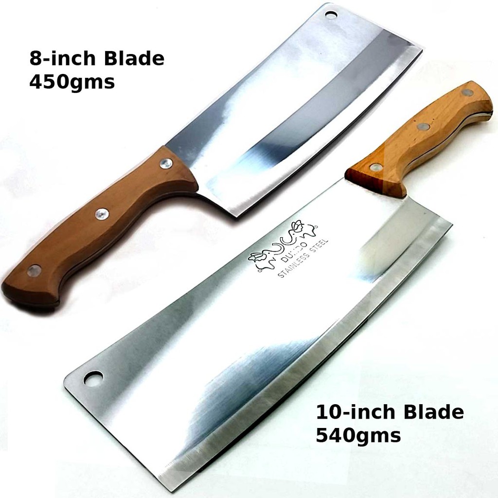 Dumbo 8 and 10 inches Stainless Thick Meat Slicer and Bone Chopping