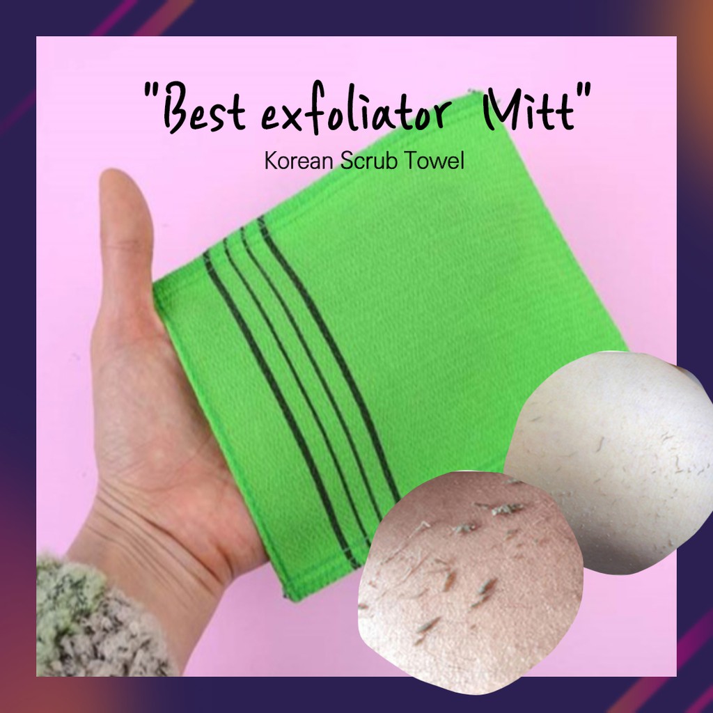 Korean Scrub Korean Towel Exfoliating Mitt Body Shopee Philippines