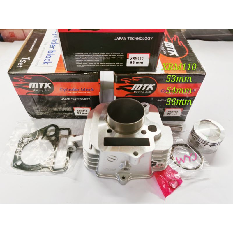 MTK cylinder block XRM 110 53MM,54MM,56MM Shopee Philippines
