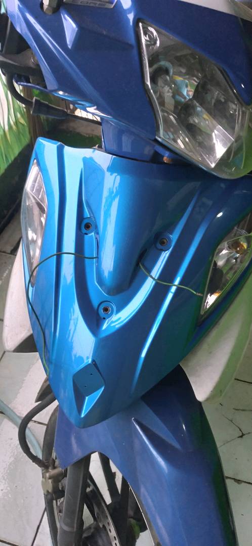 1Pc Blue Glossy Plain Pattern Front Cover Suzuki Motorcycle Accessories for  Shogun 125 SP FI RR | Shopee Philippines