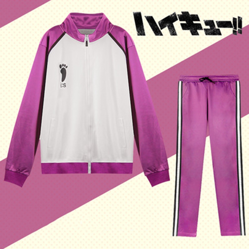 Haikyuu Jacket Shiratorizawa School Ushijima Wakatoshi Coat Cosplay Costume Sport Uniform Set Outerwear