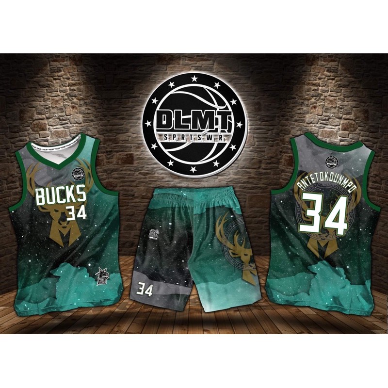 Nba Milwaukee Bucks Antetokounmpo Full Sublimation Jersey Shopee Philippines