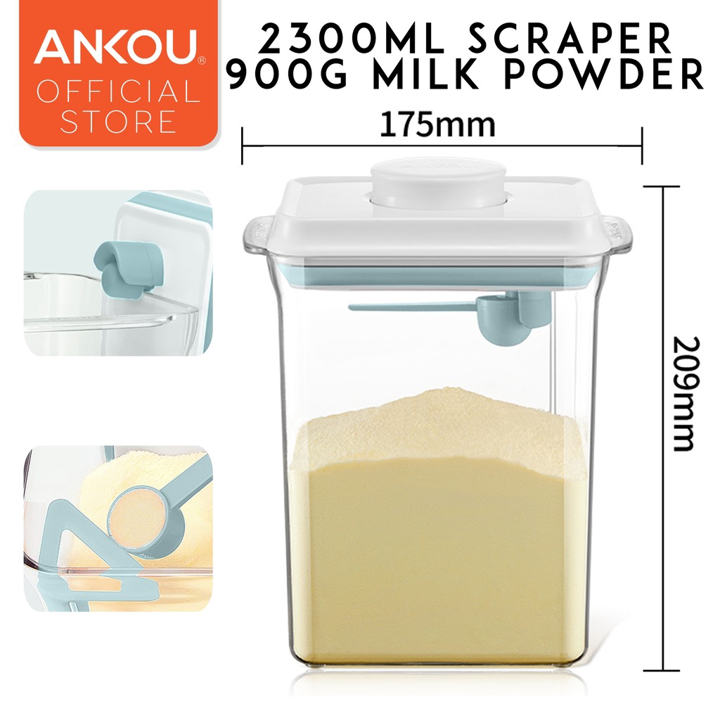 Air Tight Milk Powder Container with Scraper Moisture Proof Milk Powder