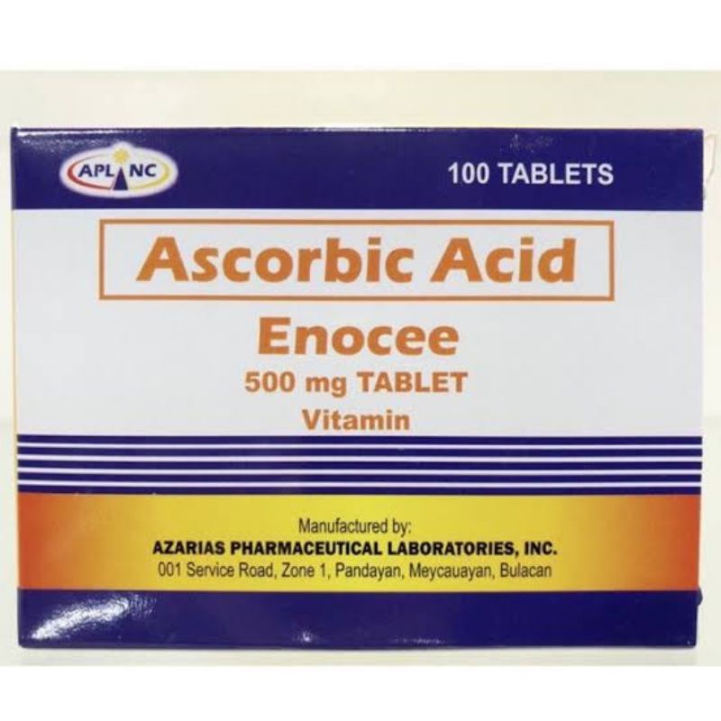 Enocee Ascorbic acid 100 Tablet Vitamin C | Shopee Philippines