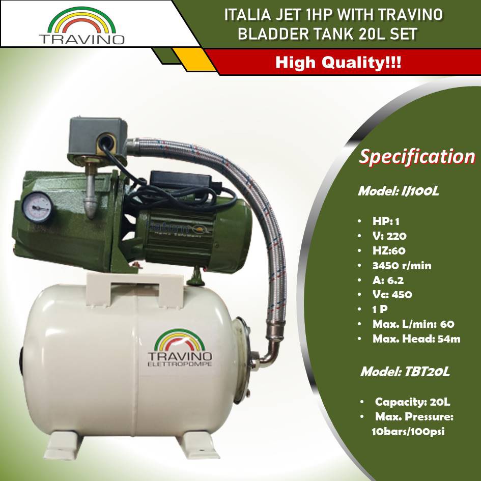 travino bladder tank