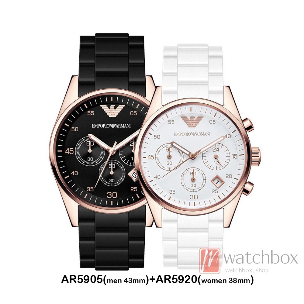 Emporio Armani Fashion Quartz Men And Women Couple Watches AR5905/AR5906/AR5920Hot  Selling | Shopee Philippines