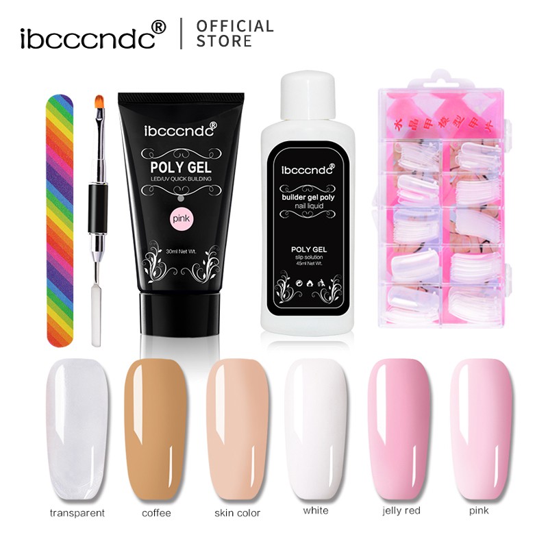 ibcccndc Poly Gel Varnish Set Nail Polish Polygel Kit Shopee Philippines