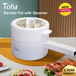 1.5L Toha Electric Pot with Steamer Multi-function cooking pot