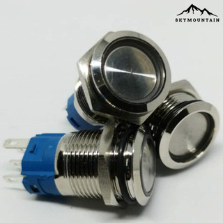 [MT] Waterproof 16mm Metal Self-Locking Switch Button with Bright LED Light Lamp #5