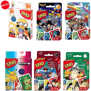 Mattel Uno Card Games Japan Anime One Piece Naruto Dragon Ball Demon Slayer Fanny Family Party Poker Shopee Philippines