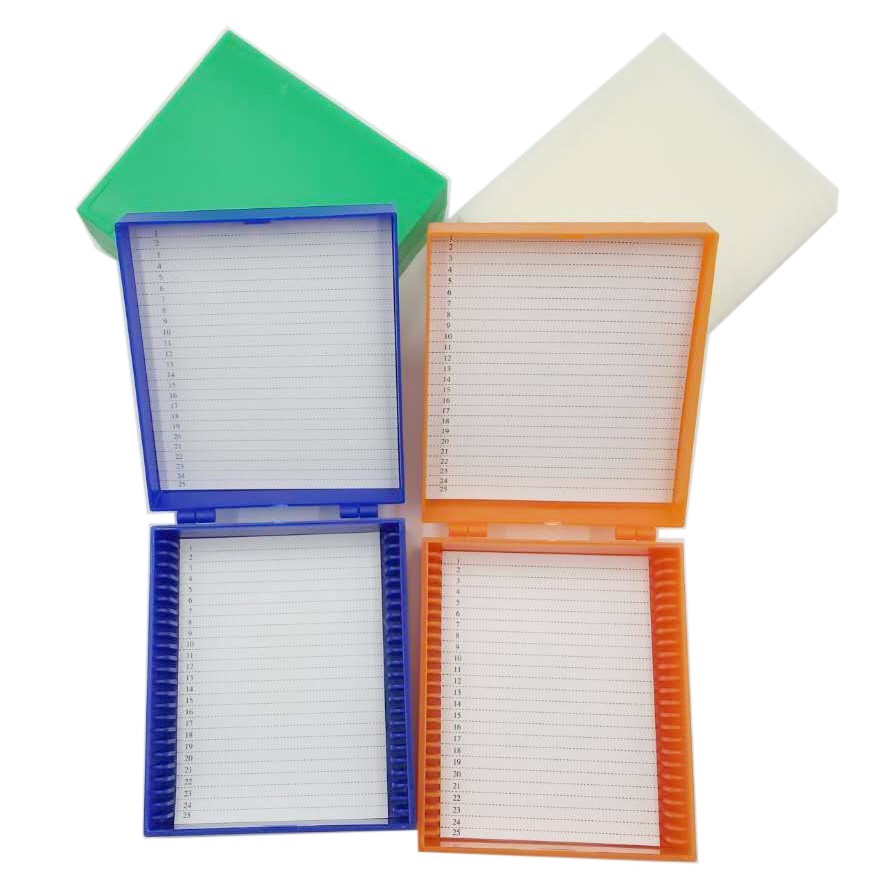 25Place Microslide Slide Microscope Box Glass Slides Box, Random Color Shopee Philippines