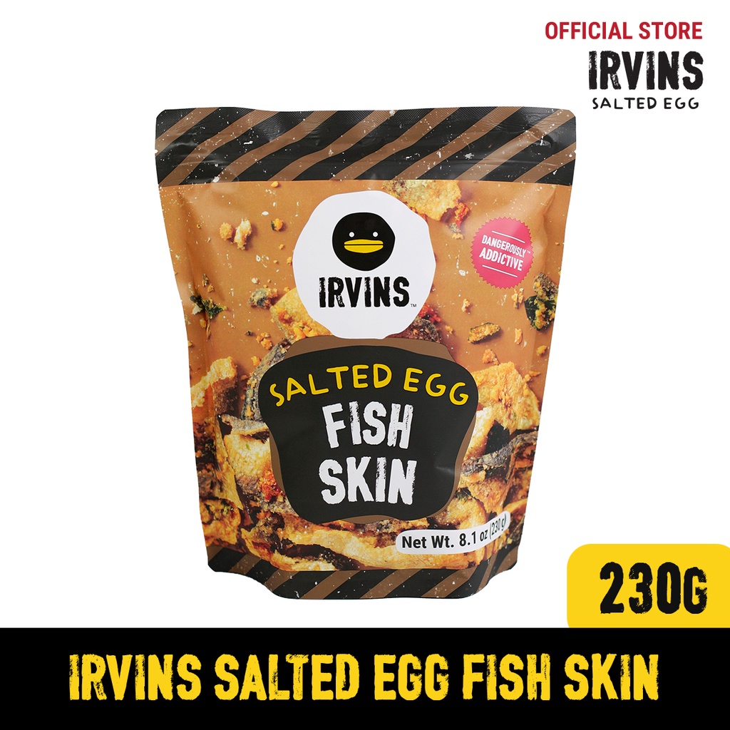 IRVINS Salted Egg Fish Skin 230g (Big) | Shopee Philippines