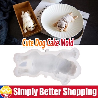3D Dog Cake Fondant Chocolate Jelly Puppy Mold Animal Shape Silicone Mold Kitchen Mousse Bakeware
