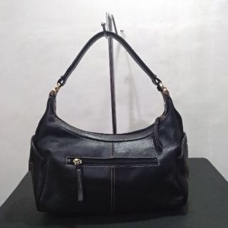Preloved HARDY AMIES London Black Leather Bag | Shopee Philippines