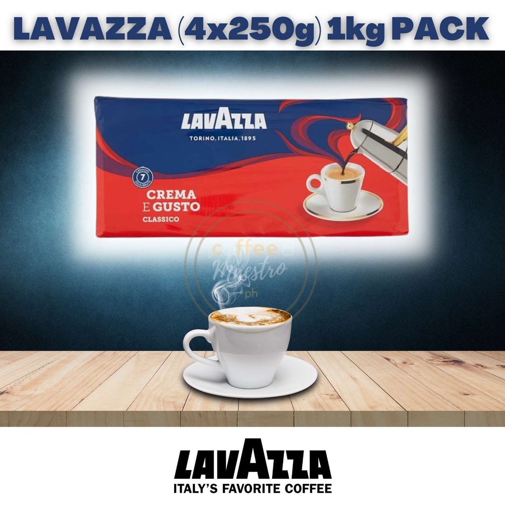 Lavazza Coffee Grounds Crema e Gusto 1kg pack Shopee Philippines