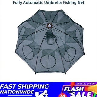 IN STOCK Folding Umbrella Net Shrimp Cage, Crab, Fish Trap Cast Fish Net