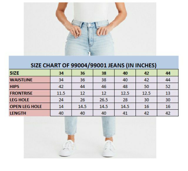 zara mom jeans size chart
