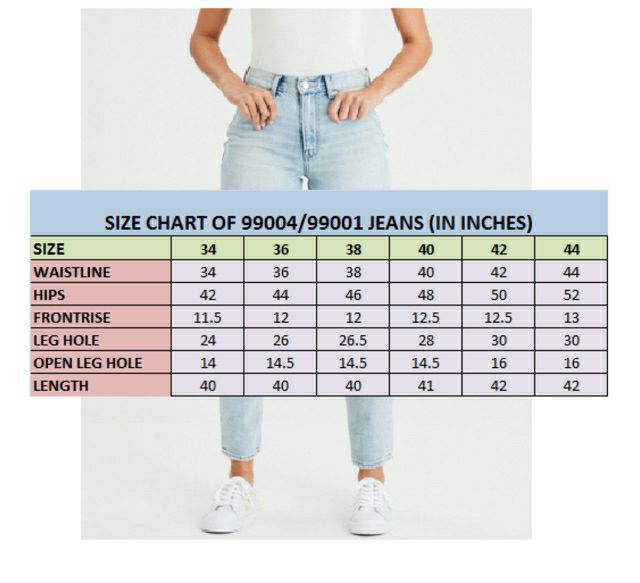 size 34 jeans is what size