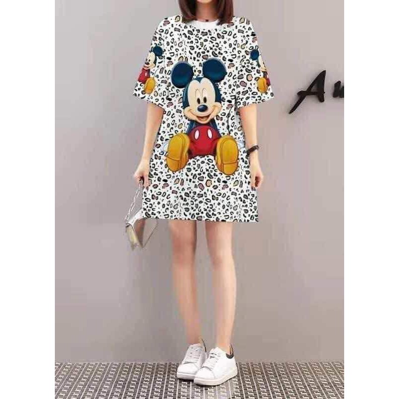 mickey shirt dress