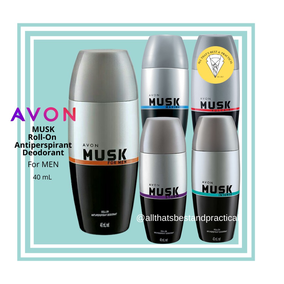 Avon Musk Roll-on Antiperspirant Deodorant | Shopee Philippines