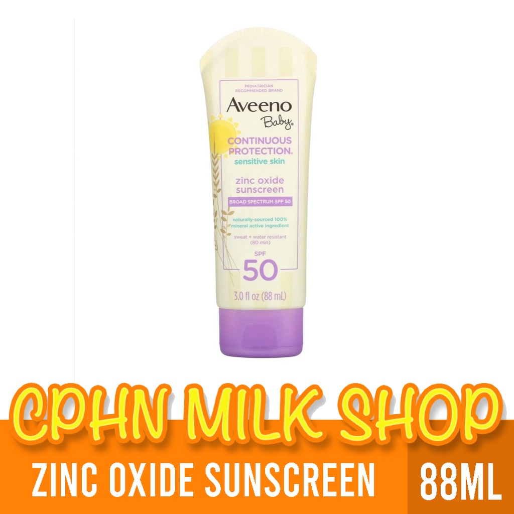 Aveeno Baby Continuous Protection (sensitive skin,zinc oxide sunscreen