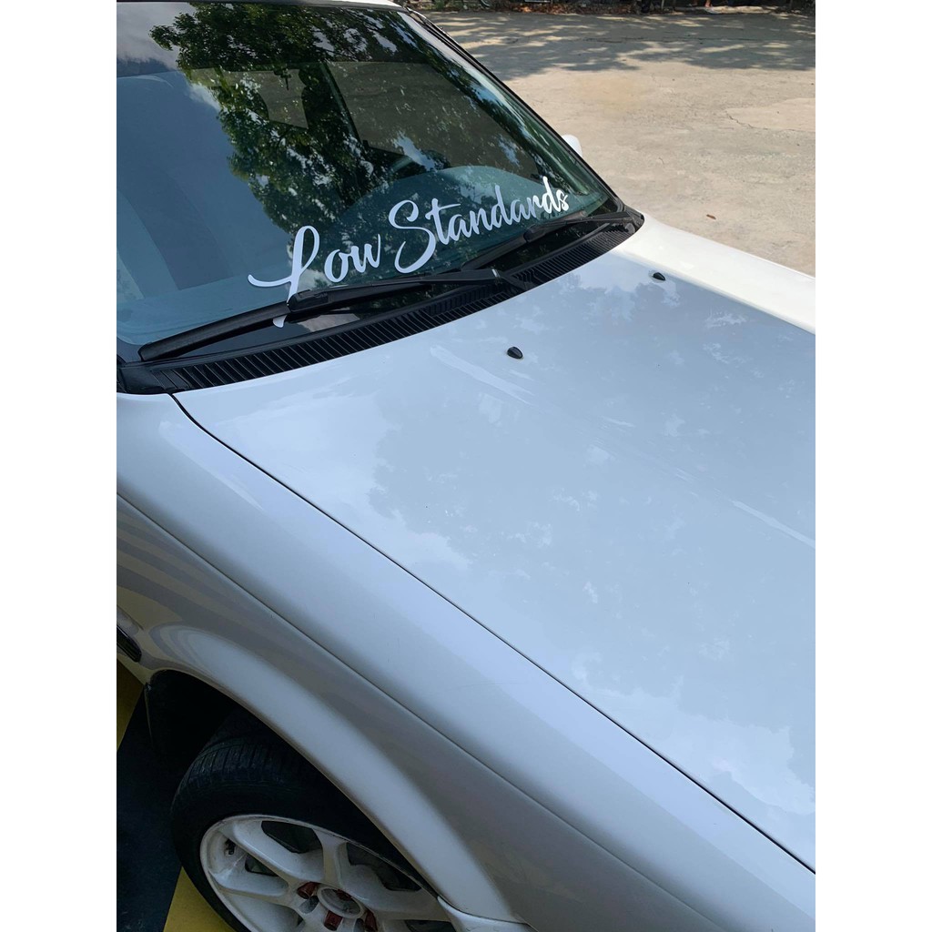 Low Standards Windshield Sticker 36x5 Inches Classic Car Stickers Decal Jdm Styling Decoration Shopee Philippines