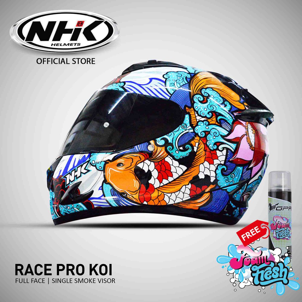 NHK Helmet Race pro KOI Full Face Single Visor NHK Helmets Official Shopee Philippines
