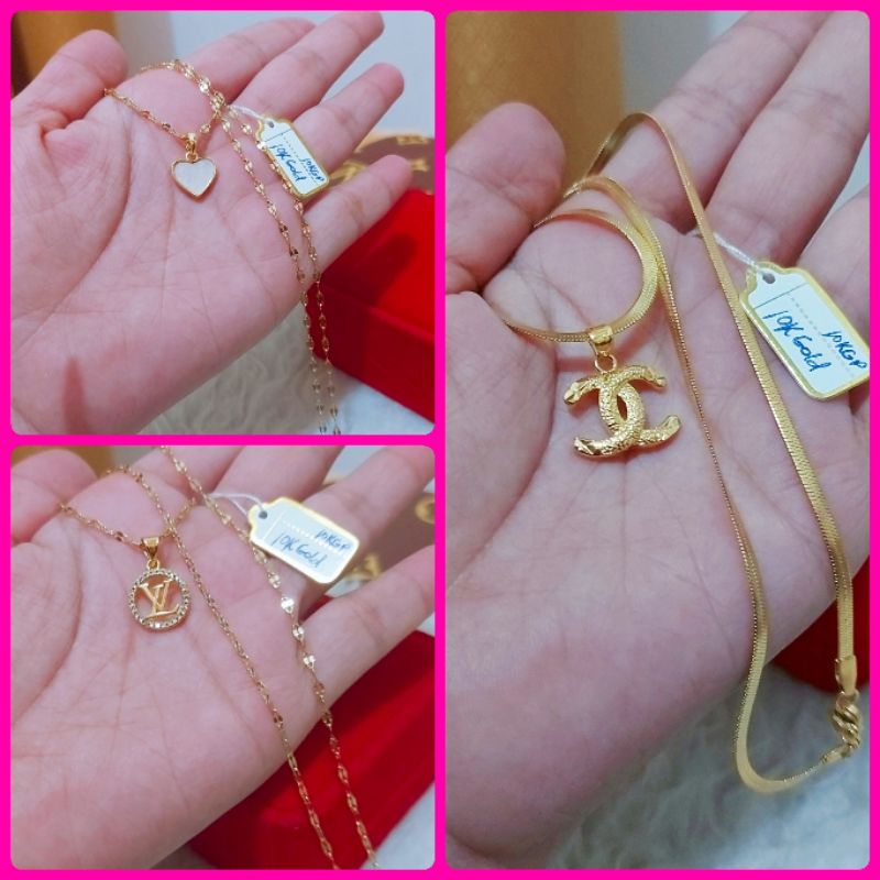 10k Pure Gold Necklace for women ( non tarnish ) Shopee Philippines