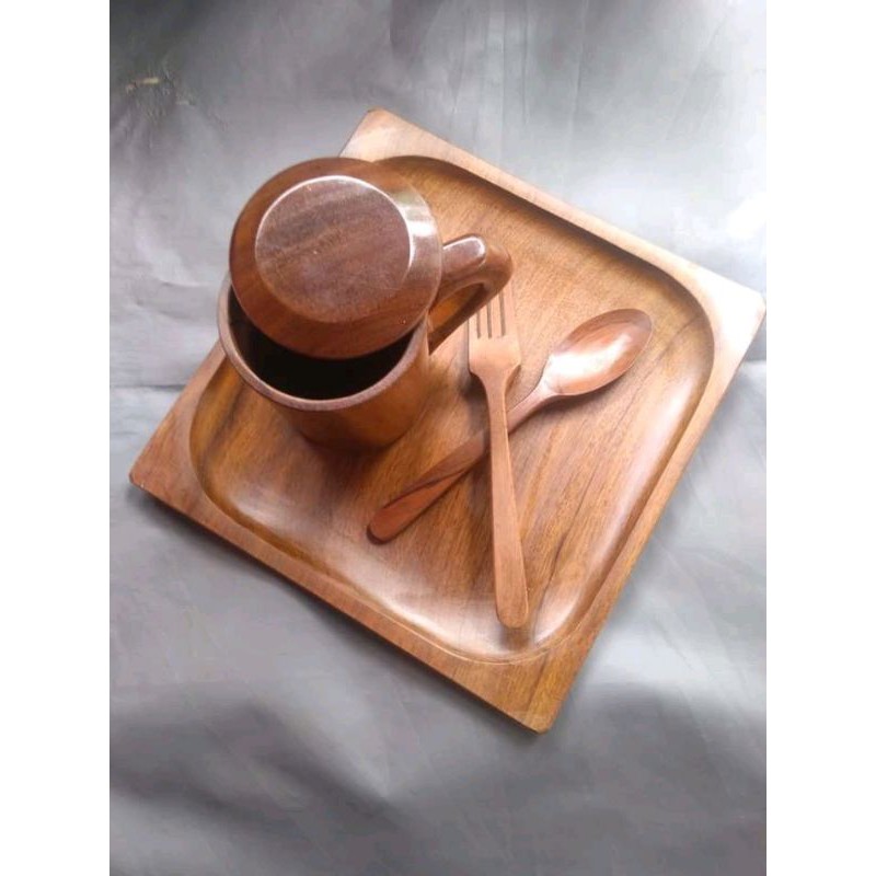 1 set ( Plate,1 pair fork & spoon, mug) Shopee Philippines