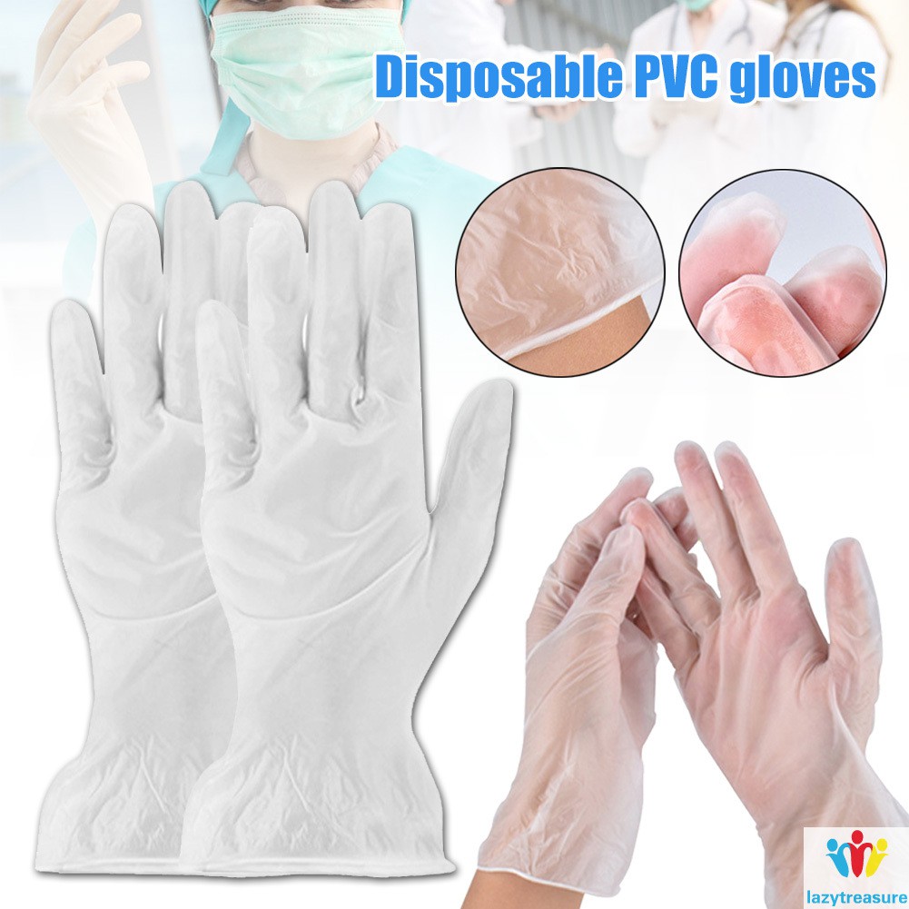 long white pvc gloves