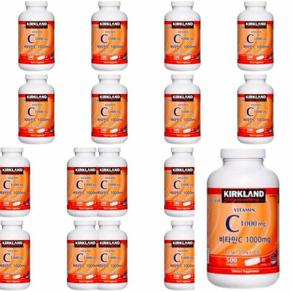 Wholesale Kirkland Vitamin C 1000mg With Rosehips 500 Tablets Korea Version Shopee Philippines