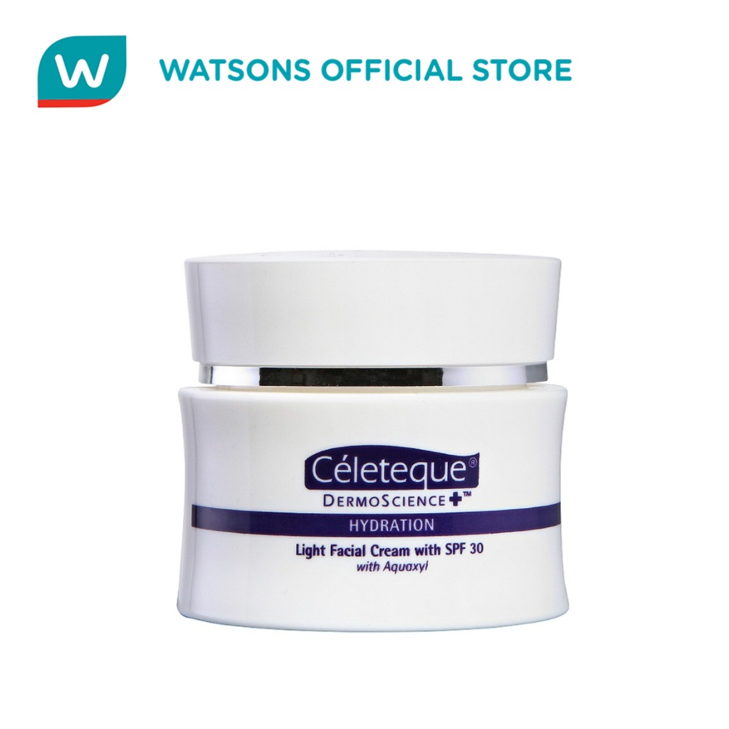 ◈CELETEQUE DermoScience Hydration Light Facial Cream with SPF30 30ml
